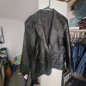 Women's Black Leather Jacket